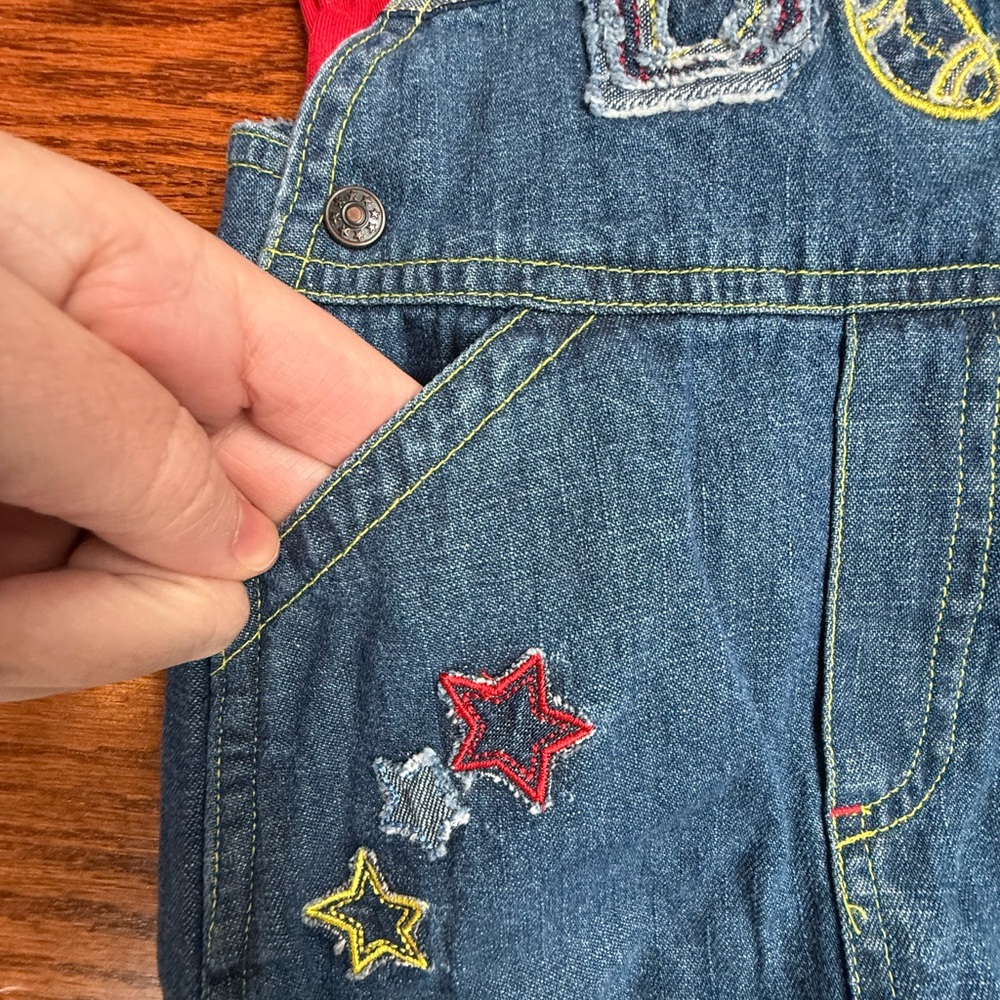 NEW Vintage Shortalls Set 6-9 Months - Picture 3 of 14